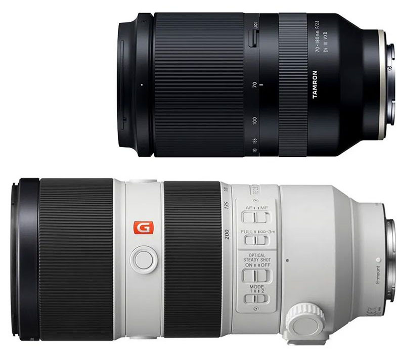 Sony FE 70-200mm f2.8 GM OSS versus Tamron 70-180 mm f/2,8 Di III VXD